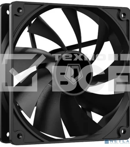 Вентилятор для корпуса ID-Cooling XF-120-K черный, 120 мм, 1800 об/мин, 35.2 дБ, 4 pin