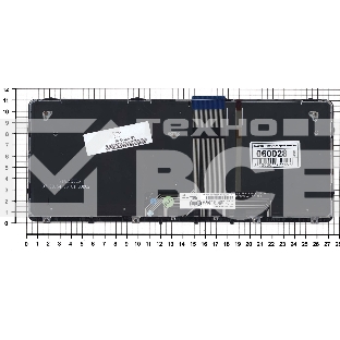 Клавиатура для ноутбука HP Probook X2 612 G1 черная с рамкой и подсветкой