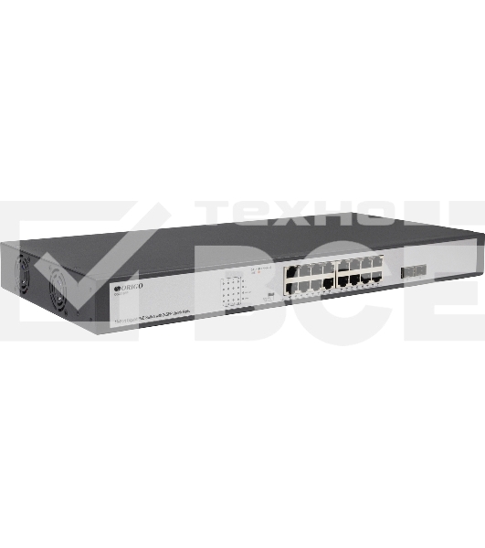 Коммутатор Unmanaged Switch 16x1000Base-T PoE, 2x1000Base-X SFP, PoE Budget 200W, Long-range PoE up to 250m, 19