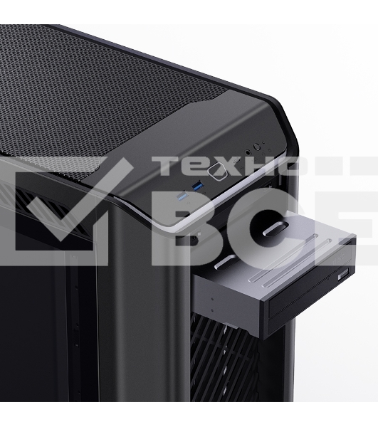 Компьютерный корпус  E-ATX/ JONSBO D500 BK, E-ATX case, 2xU3.0+1xType-C, Combo Audio, 2.0mm aluminium +metal