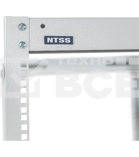 Стойка двухрамная NTSS NTSS-2POR24U/600-1000 24U 550ммx1000мм 600кг серый