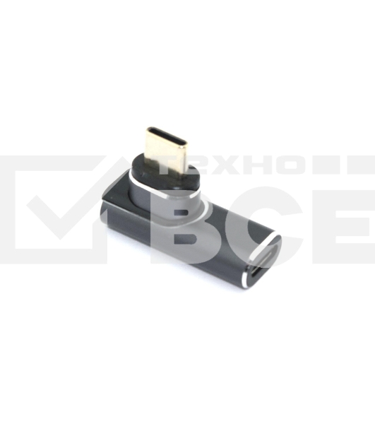 Переходник USB 4 Type C мама-папа угловой с магнитным разъёмом тип 2