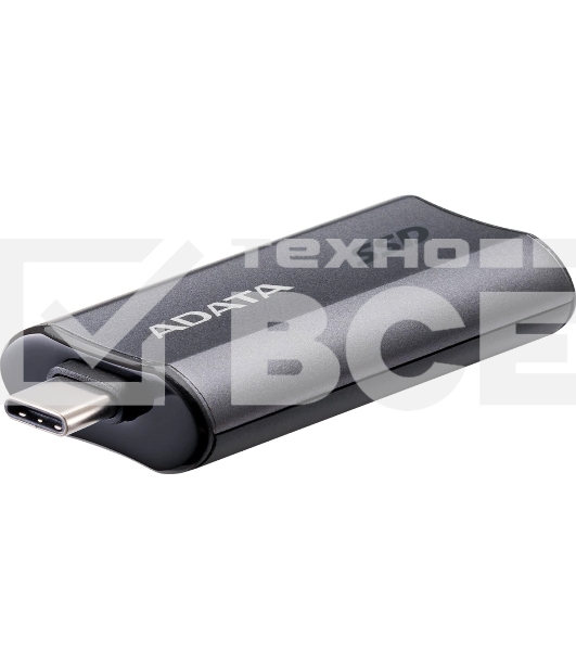 Твердотельный диск A-DATA External SC750 серый SC750-2000G-CCBK 2TB USB 3.2 Gen 2 Type-C, [R/W -1050/1000 MB/s]