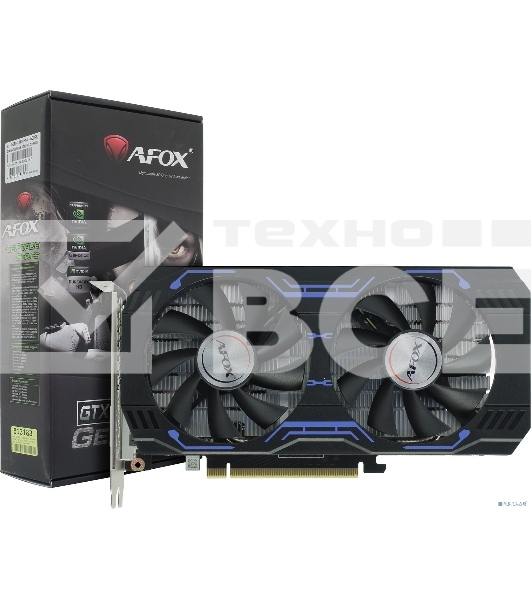 Видеокарта Afox GTX1660Ti 6GB GDDR6 192-Bit DP DVI HDMI DUAL FAN RTL 