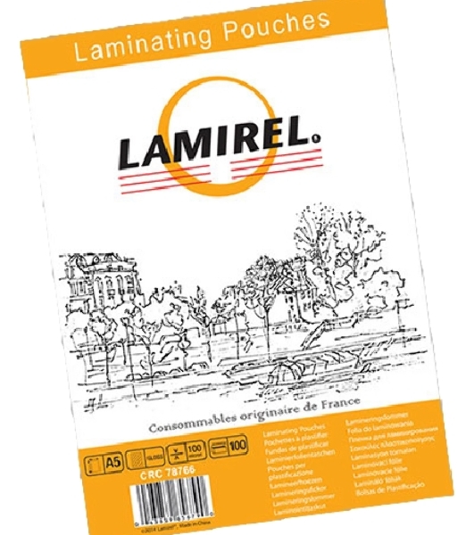 Пленка для ламинирования Lamirel А5, 100мкм, 100 шт.