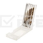 Набор сверл по металлу 'Кобальт' Kranz 3-8 мм, Р6М5К5, шестигранный хвостовик, 5 шт., фото 1