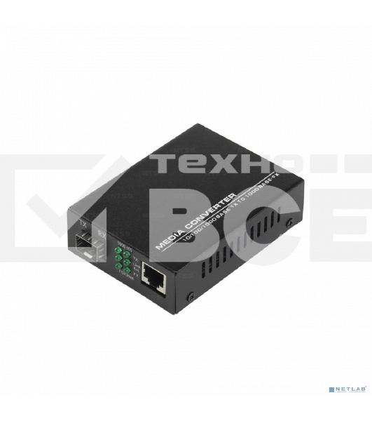 Медиаконвертер NTSS с RJ45 портом 10/100/1000Base-TX/1000Base-FX, без SFP модуля, расстояние передачи до 3,20,40,60,80,120,160,200 км, DC 5В 2А NTSS-1000-SFP