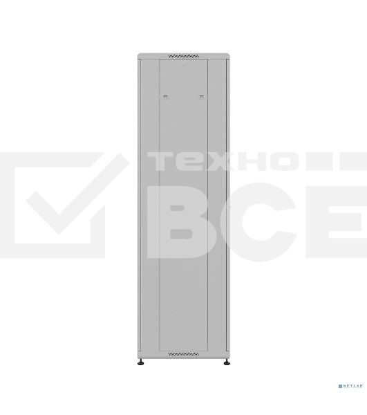 Шкаф серверный NTSS Премиум (NTSS-R42U6060GS) напольный 42U 600x600 мм пер. дв. стекл. металл 900 кг серый IP20 сталь