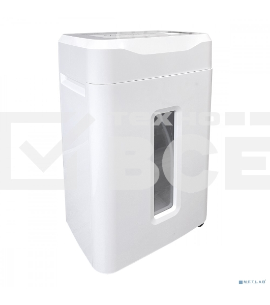 Шредер Office Kit S243N 3,9х38 белый (секр.P-4) фрагменты 35лист. 35лтр. скрепки скобы пл.карты CD