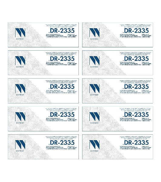 Блок фотобарабана NVP совместимый NV-DR-2335-SET10 для Brother HL-L2300DR/ HL-L2340DWR/ HL-L2360DNR/ HL-L2365DWR/ DCP-L2500DR/ DCP-L2520DWR/ DCP-L2540DNR/ DCP-L2560DWR/ MFC-L2700DWR/ MFC-L2720DWR/ MFC-L2740DWR (12000k) (10 шт)