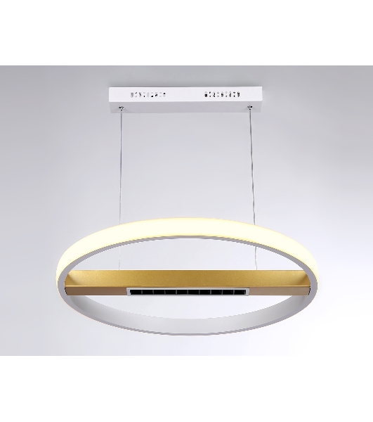 Светильник Ambrella light FL51488 WH/GD белый/золото 62W 3000K-6400K D600*1000 (ПДУ ИК)