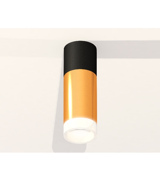 Светильник Ambrella Light XS6327042 PYG/SBK/FR золото желтое полированное/черный песок/белый матовый MR16 GU5.3