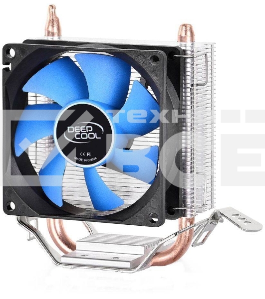 Кулер для процессора DEEPCOOL ICE BLADE 100 PWM синий, 92 мм, алюминий/медь, 2200 об/мин, 29 дБ, 4 pin, 100 Вт, 135 мм