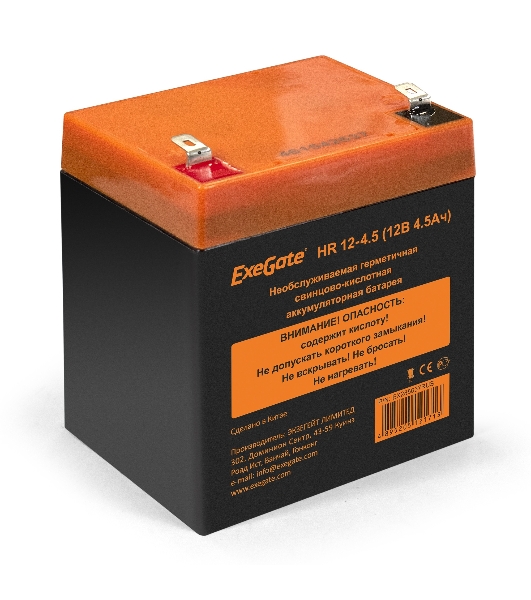 Батарея для ИБП ExeGate HR 12-4.5 (12V 4.5Ah, клеммы F2)