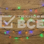 Гирлянда «Твинкл-Лайт» 20 м, темно-зеленый ПВХ, 160 LED, цвет мультиколор, фото 1