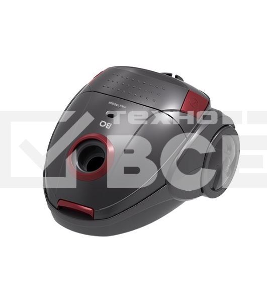 Пылесос BQ VC1401B черный/серый, 350/1400 Вт, уборка сухая, пылесборник мешок 1.5 л
