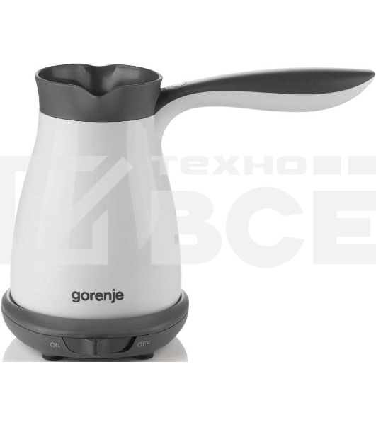 Электрическая турка Gorenje TCM330W белый, исп. кофе - молотый, 0.33 л, 550 Вт.