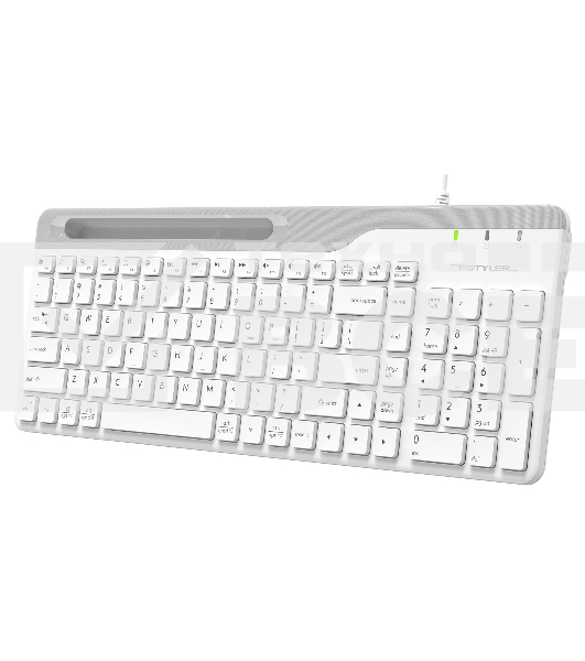 Клавиатура A4Tech Fstyler FK25 проводная, USB, белый/серый