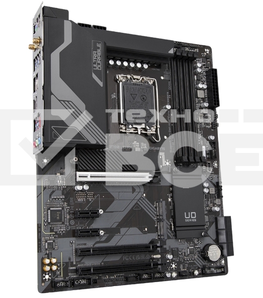 Материнская плата Gigabyte Z790 UD AX (V1.1/V1.2), LGA 1700, Intel Z790, 4xDDR5, 6xSATA, 3xM.2, 1xPCIe 5.0 x16, 1xPCIe 4.0 x4, 1xPCIe 3.0 x1, 1xHDMI, 1xDP, 1x 2.5Gb LAN, 4xUSB-A 2.0, 4xUSB-A 3.2 Gen 1, 1xUSB-A 3.2 Gen 2, 1xUSB-C 3.2 Gen 2x2, 7.1, ATX