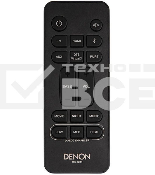 Саундбар Denon DHTS216BKE2 2.1 120Вт черный