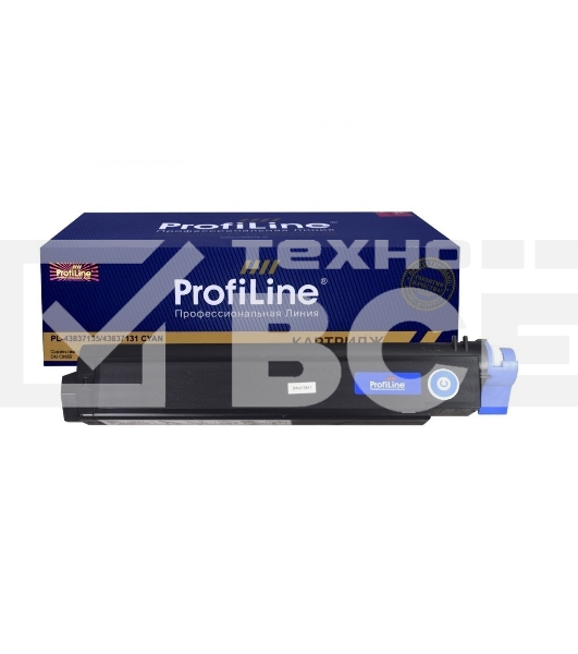 Картридж PL-43837135/43837131 для принтеров Oki C9655 Голубой 22000 копий ProfiLine