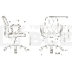Кресло компьютерное Бюрократ CH-W327 слоновая кость OR-10, эко.кожа, крестов. пластик, пластик белый, фото9