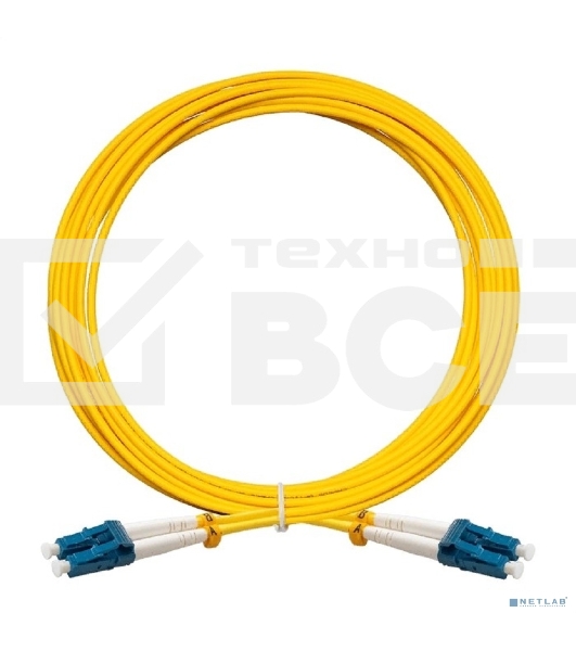 Патч-корд волоконно-оптический ExeGate FC-D-9-LC-LC-5M-LSZH (Шнур ВО SM 9/125 (OS2/G.652.D), LC/UPC-LC/UPC, Duplex, LSZH, 5м)