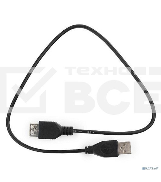 Кабель Гарнизон Кабель удлинитель USB 2.0, AM/AF, 1м, пакет (GCC-USB2-AMAF-1M)