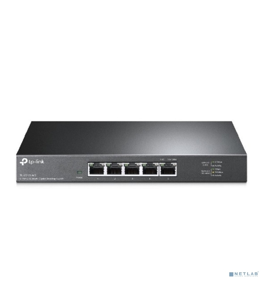 Коммутатор TP-Link 5-Port 2.5G Multi-Gigabit Desktop Switch, 5 × 2.5 G RJ45 Ports, Desktop Steel Case, Silent, Plug and Play, Wall mount.