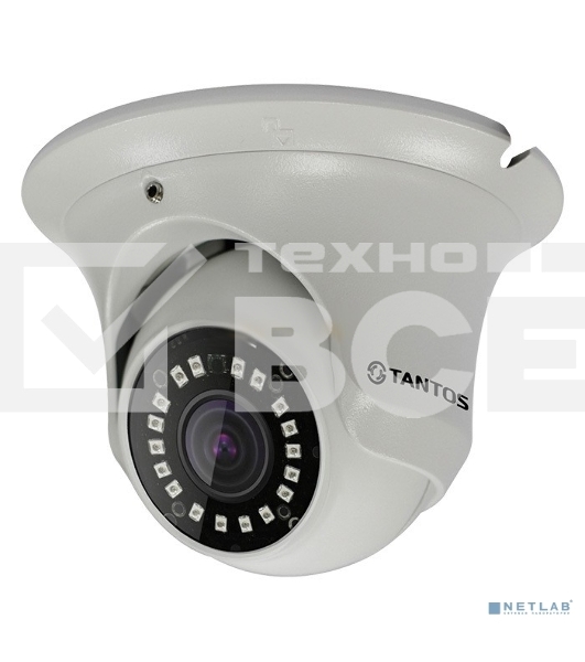 Уличная антивандальная 2 мегапиксельная IP камера Tantos TSi-Ee25FP (2.8) с ИК подсветкой