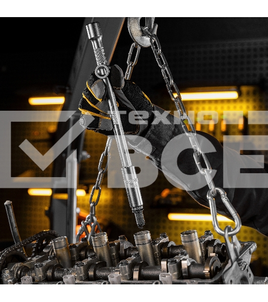 Набор инструментов Denzel 1/2', 1/4', CrV, S2, пластиковый кейс, 122 предмета