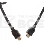 Кабель аудио-видео Cactus CS-HDMI.2-1 HDMI (m)/HDMI (m) 1м. Позолоченные контакты черный, фото2
