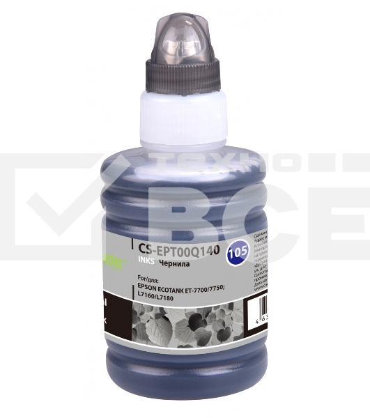 Чернила Cactus CS-EPT00Q140 черный 140 мл для Epson L7160/L7180