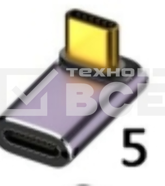 Переходник USB 4 Type C  угловой тип 4