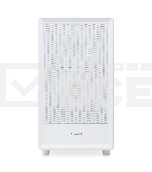 Компьютерный корпус HSPD M310, Mesh Mini-tower, белый, TG, 0.4 SPCC, 3x120мм ARGb mATX, mITX 180/280/160мм 1x2.5