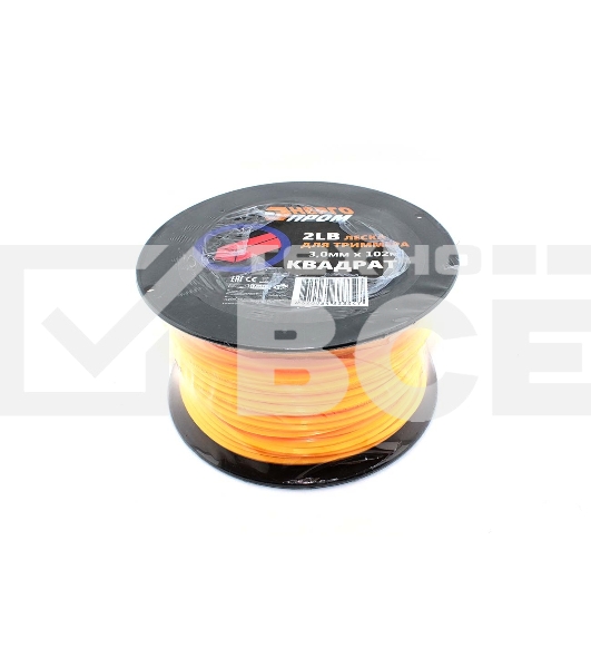 Леска для триммера 'ЭнергоПром' 3.0мм х 102м (квадрат) 116402