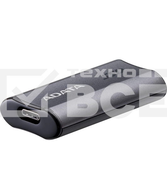 Твердотельный диск A-DATA External SC750 серый SC750-2000G-CCBK 2TB USB 3.2 Gen 2 Type-C, [R/W -1050/1000 MB/s]