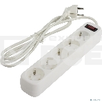 Сетевой фильтр Smartbuy SBSP-18-W Smartbuy One, 10А, 2 200 Вт, 5 розеток, длина 1,8 м, белый (SBSP-18-W)/45, фото 1
