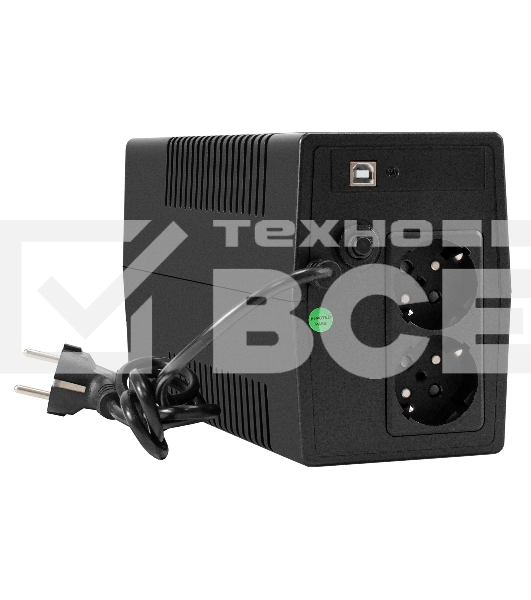 Источник бесперебойного питания ExeGate Smart LB-650.LCD.AVR.2SH.USB (650VA/390W, LCD, AVR, 2*Schuko, USB, батарея 12V 7Ah, черный)