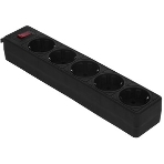 Сетевой фильтр Smartbuy SBSP-50-K One, 10А, 2 200 Вт, 5 розеток, длина 5,0 м, черный (SBSP-50-K)/35, фото3