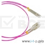 Патч-корд Hyperline FC-D2-504-LC/PR-LC/PR-H-2M-LSZH-MG Патч-корд волоконно-оптический (шнур) MM 50/125(OM4), LC-LC, duplex, LSZH, 2 м, фото 1