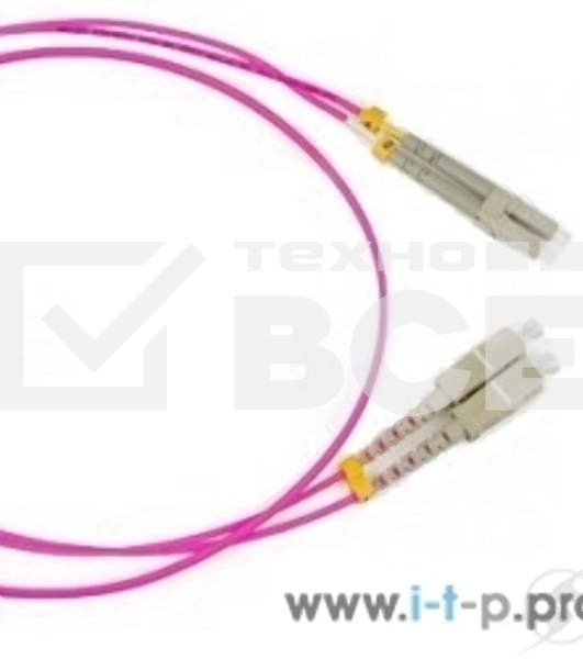 Патч-корд Hyperline FC-D2-504-LC/PR-LC/PR-H-2M-LSZH-MG Патч-корд волоконно-оптический (шнур) MM 50/125(OM4), LC-LC, duplex, LSZH, 2 м