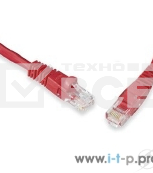 Патч-корд UTP, кат 5e, 1м с RJ45 (красный)