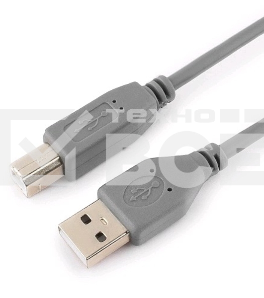 Кабель USB 2.0 Pro Cablexpert CCP-USB2-AMBM-6G, AM/BM, 1.8м, экран, серый