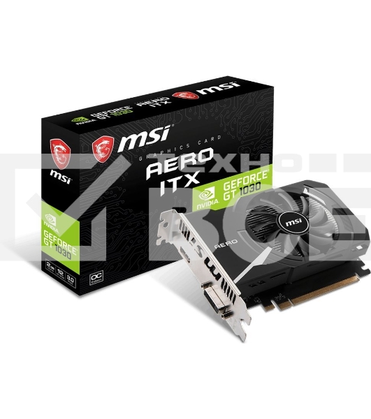 Видеокарта MSI PCIE16 GT1030 2GB GDDR4 GT 1030 AERO ITX 2GD4 OC