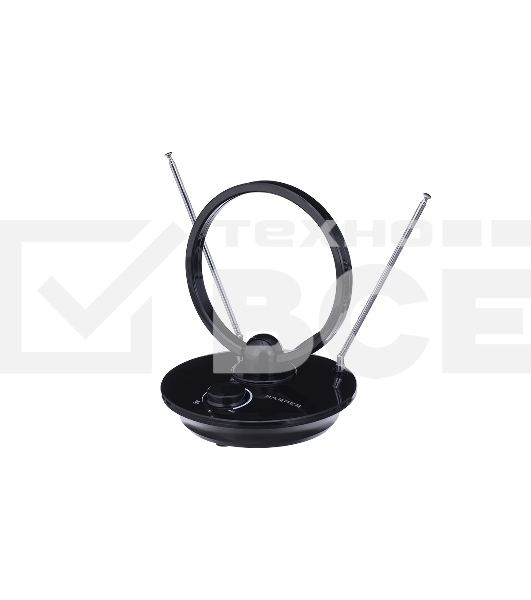 Телевизионная антенна Harper ADVB-2969 (комнатная, активная;DVB-T2; VHF / UHF (174–230 MHz, 470-862 MHz); 25 dB; 75 ; 3 dB; 1м)