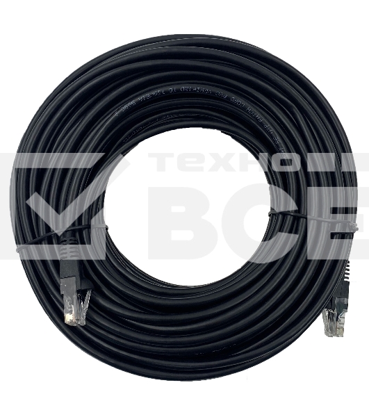Патч-корд Buro UTP 4 пары cat5E CCA molded 30м черный RJ-45 (m)-RJ-45 (m)