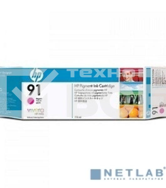Картридж струйный HP №91 C9468A пурпурный для HP DJ Z6100 (775мл)