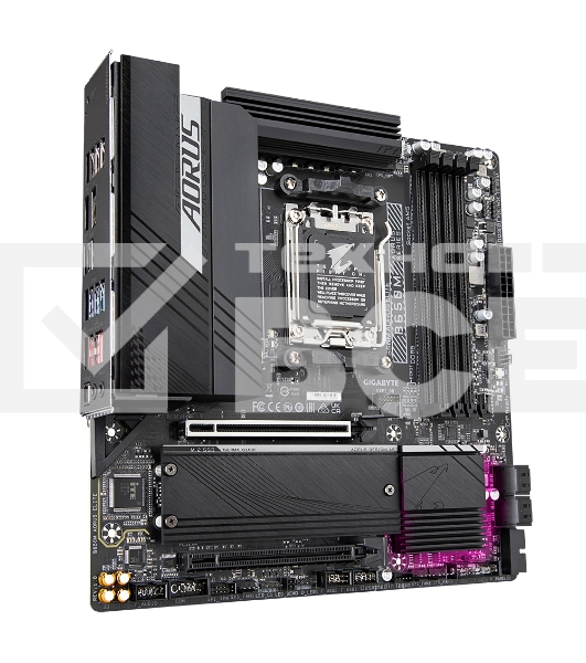 Материнская плата Gigabyte B650M AORUS ELITE, Socket AM5, AMD B650, 4xDDR5, 4xSATA, 2xM.2, 1xPCI-E 4.0 x16, 1xPCI-E 4.0 x4, 1xHDMI, 1xDP, 1x 2.5Gb LAN, 5xUSB-A 3.2 Gen 1, 2xUSB-A 3.2 Gen 2, 4xUSB-A 2.0, 1xUSB-C 3.2 Gen 2, 2x3.5 мм, 7.1, Micro-ATX