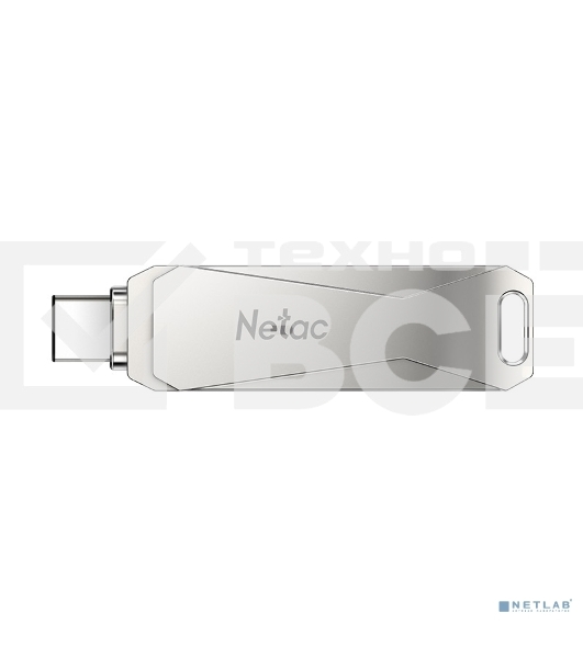 Флеш диск USB Drive Netac U782C dual USB3.0+TypeC 64GB, retail version